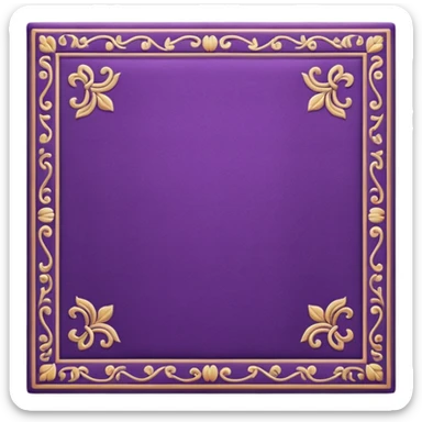traditional patterned purple carpet sticker