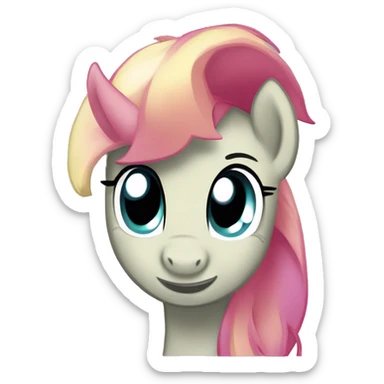 my little pony shaking its head yes sticker