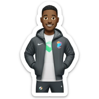 Add a Nike Tech jacket to him and throw in a smile sticker