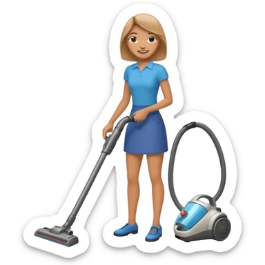 Emoji to encourage kids to do chores - should contain something about house chores, ok replace the broom with a vaccum sticker