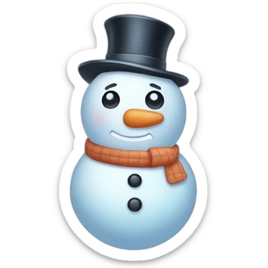 frosty snowman sticker