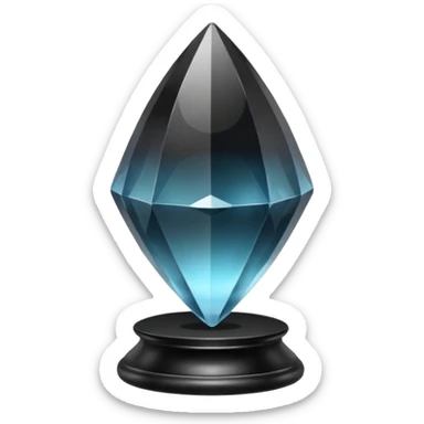 Magic morion mineral crystal On the stand sticker