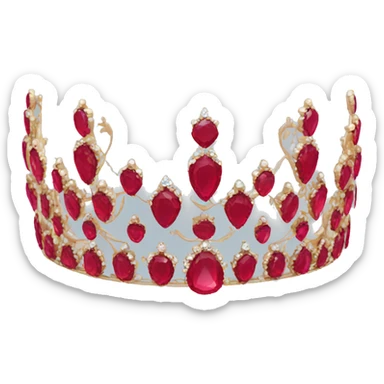 Ruby tiara sticker