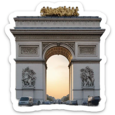 Emmanuel Macron sur l’Arc de Triomphe sticker