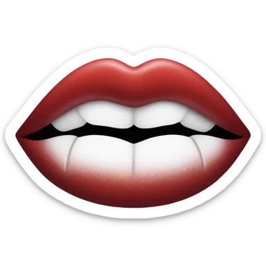 Lipstick kiss mark sticker