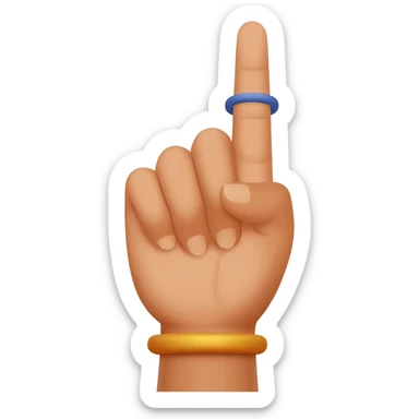 Krishna Sudharshan checkra on finger sticker