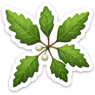 Mistletoe christmas sticker