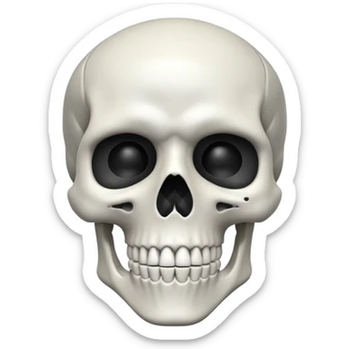 Gojo skeleton sticker