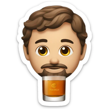 Santorini whiskey sticker