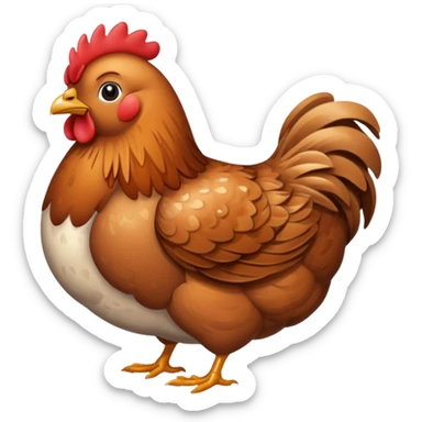 Hen sticker
