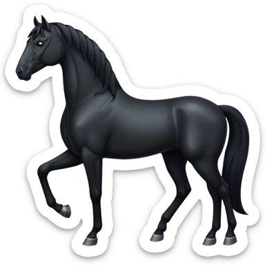Black horse 🐎 sticker
