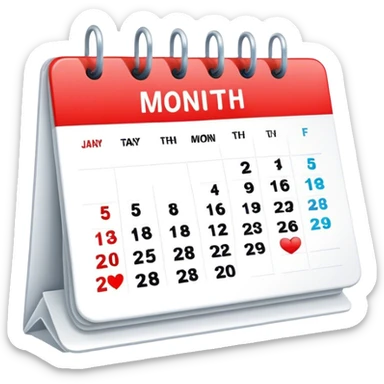 Calendar  sticker