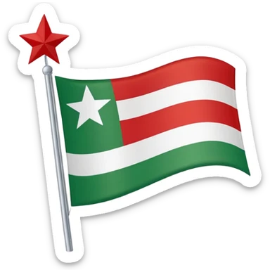 Tschetschenische Flagge  sticker