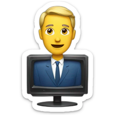 TV broadcast sticker