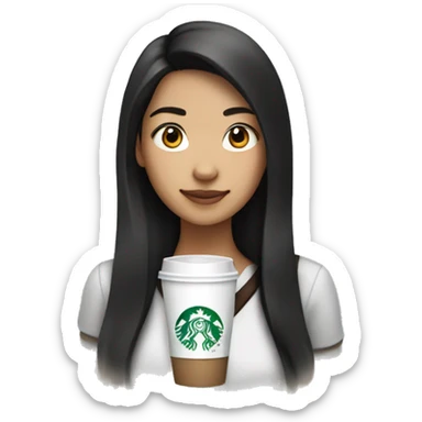 23 year old half asian, half white starbucks barista sticker