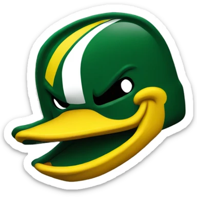 Oregon ducks logo sticker