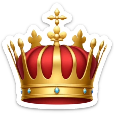 RED Crown King sticker