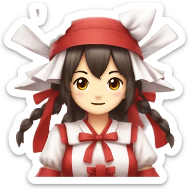 Reimu Hakurei From Touhou sticker