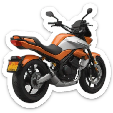 Moto roue arrière sticker