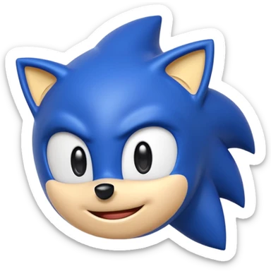 Crie um emoji iPhone do Sonic com expressão de raiva e felicidade entre outros sticker