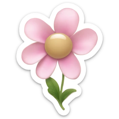 Beige Open book with light pink flower inside sticker