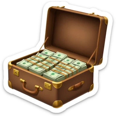 maleta con dinerp sticker