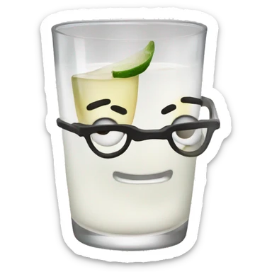 Raki glasses clinking sticker