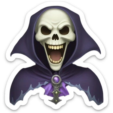 maniacally laughing lich sticker