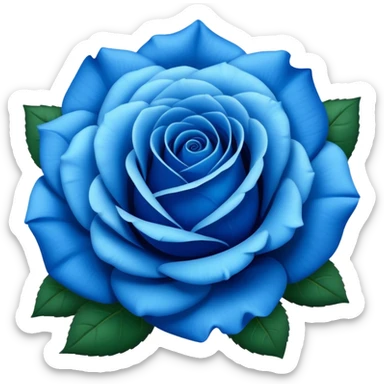 blue roses sticker