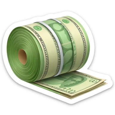Money that is like a tube sticker