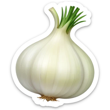small dices of onion sticker