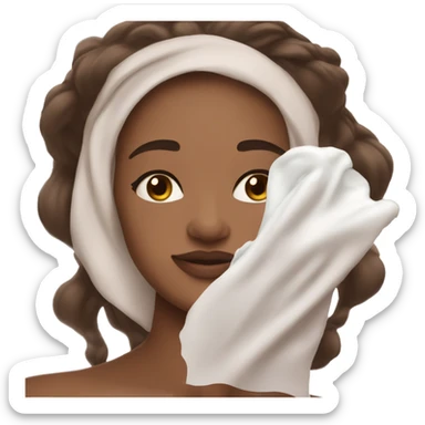 Night skin care routine  sticker