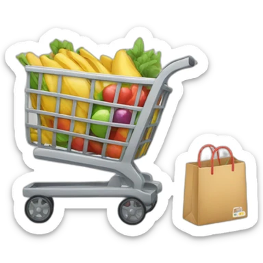 carrito de compras sticker