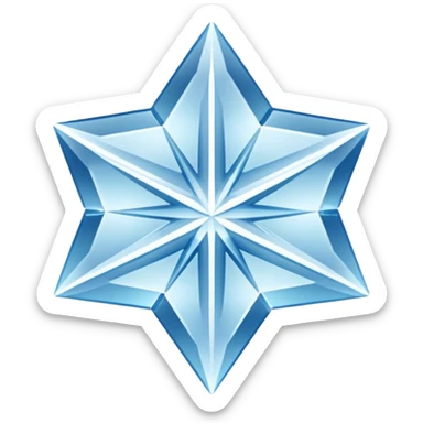 Ice crystal  sticker