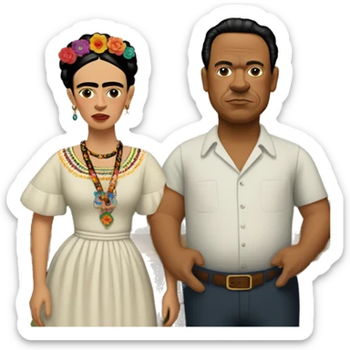 Frida khalo y Diego rivera sticker