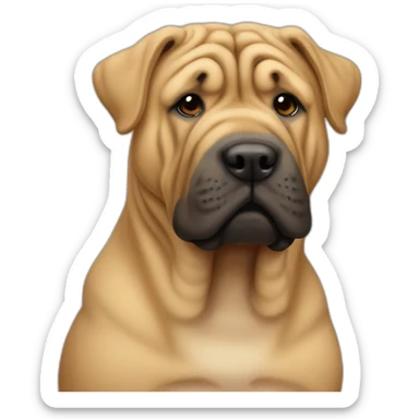shar pei sticker