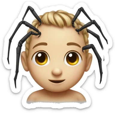 cute baby spider  sticker