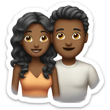 a couple in love sticker