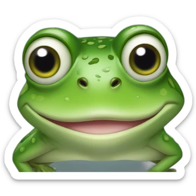frog sideeye sticker