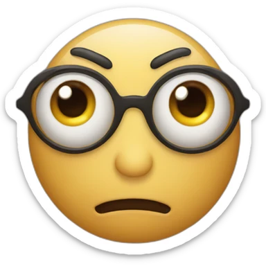 insanely big eyed emoji sticker