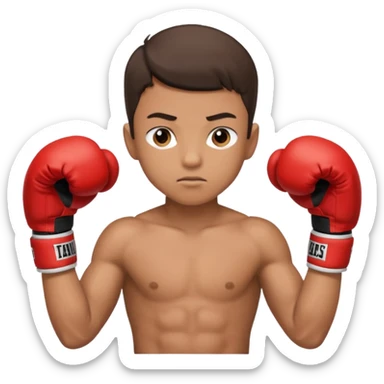 young boy professional boxer sticker