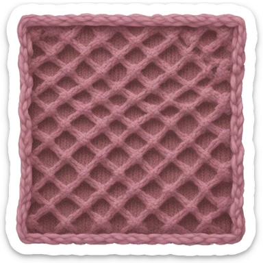 Cozy knitted blanket sticker