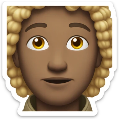 At peace emoji but not smiling too hard sticker