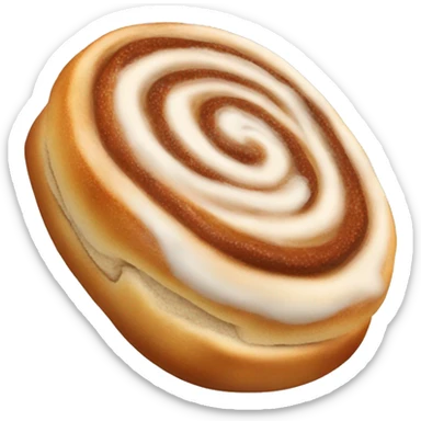 Realistic cinnamon roll ￼ sticker