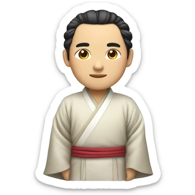 solo male in hanfu attire sticker