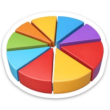 pie-chart 3d  sticker