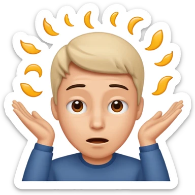 Person shaking their head in utter disbelief  sticker