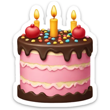 birthday cake  sticker