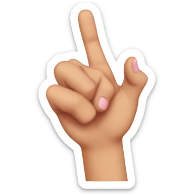 Pinky promise but thumbs lock  sticker
