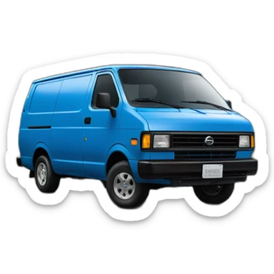 NISSAN BLUE 1986 VAN PRAIRIE sticker